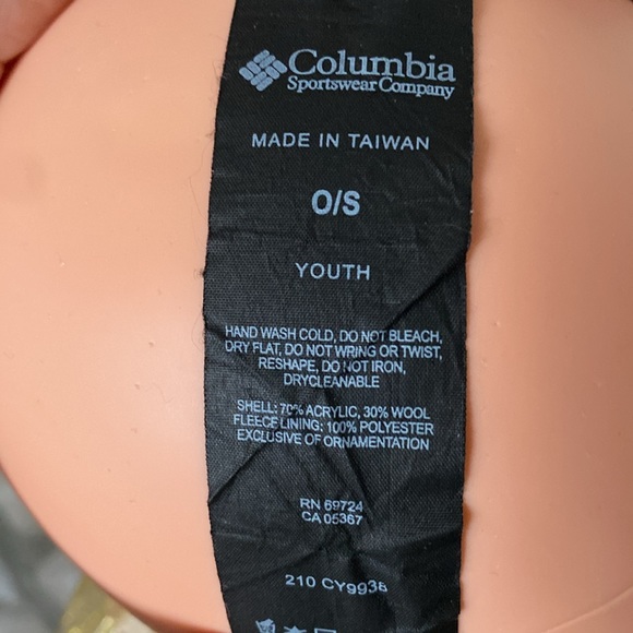 Columbia tuque/beanie winter wool/acrylic/polyester blend! Chevron pattern O/S - Picture 12 of 15